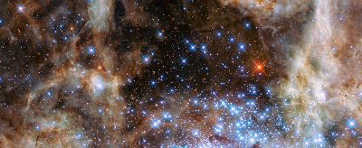 L'amas d'étoiles R136.