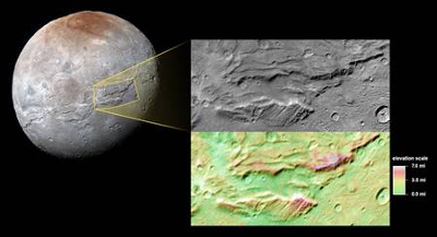 Détail de Serinty Chasma, longue faille de 1.800 km